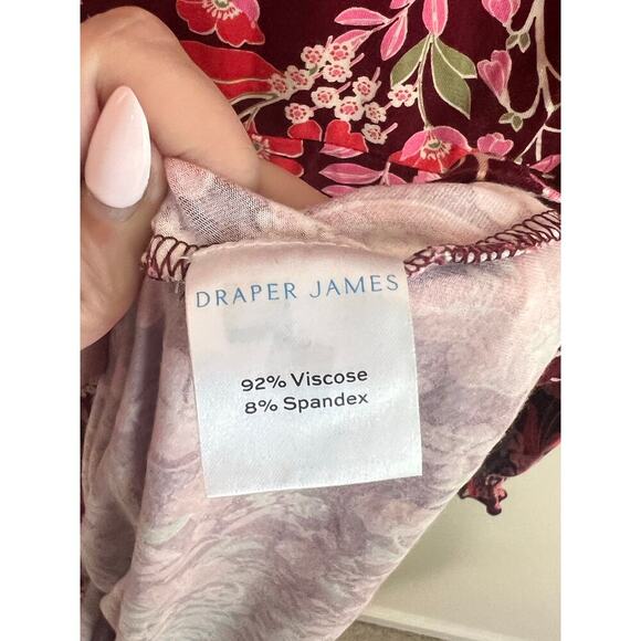 Draper James Patty Viney Floral Long Sleeve Midi Dress Women's Size S - Picture 7 of 9